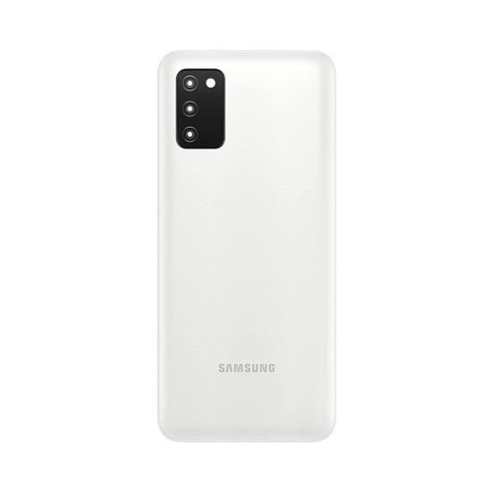 TAMPA TRASEIRA COM LENTE SAMSUNG GALAXY A03S/A037 BRANCO